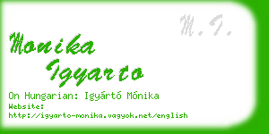 monika igyarto business card